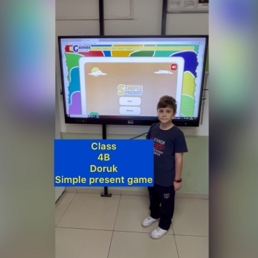 Doruk from Class 4B did some online exercises concerning simple present in a great and funny way