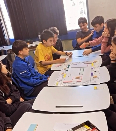 7.sınıf öğrencilerimizden Tuna sosyal bilgiler proje ödevini monopoly oyun tarzında hazırladı.
