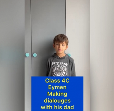 Eymen from class 4C talked with his dad and asked him some questions with "have got". We appreciate his nice activity. Well done