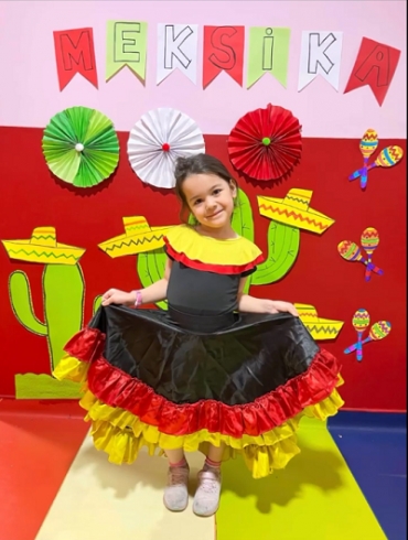 6 yaş B Dünyayı Tanıyalım ; Meksika Partisi yaptı,eğlenerek öğrendi.