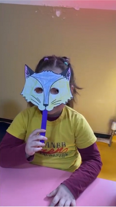 Our 5 age students made their own animal masks