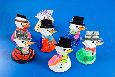 6 Yaş B Grubu / Make a Snowman Puppet