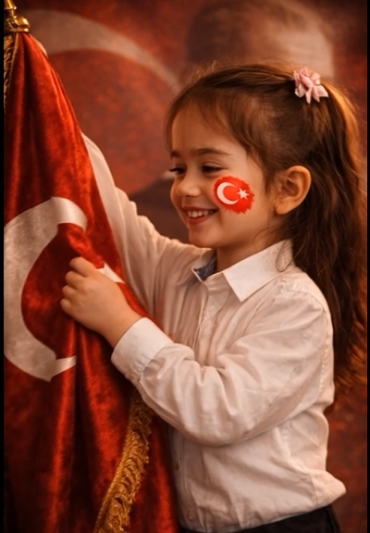 6 yaş B sınıfımızla ilk dersimizde bayrak sevgisini bir de yapay zekayla destekledik. Bayrağımızı sevgi,saygı ve gururla taşıyoruz.