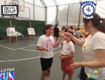 Our students both in primary and secondary schools played different educational games related to English enthusiastically in "Game Land" activity. They had really fun by playing games one after another.