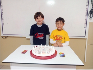 2/A sınıfı öğrencileri eş anlamlı kelimeler çark çevirme oyunu oynayarak eğlenceli bir şekilde konuyu pekiştirdi.